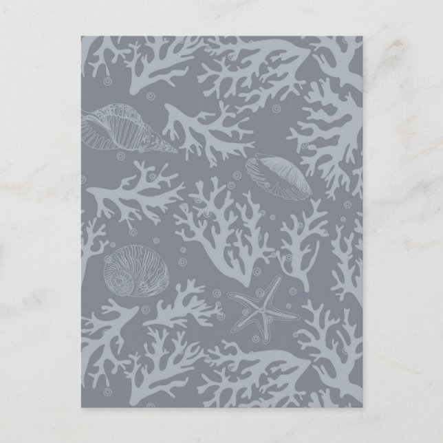 Cartão Postal Recife de Coral do Estilo do hipster (Frente)