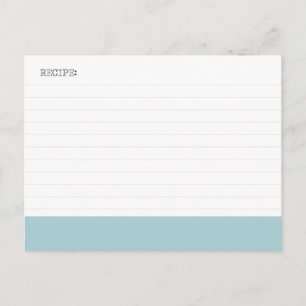 Cartão Postal recipe card