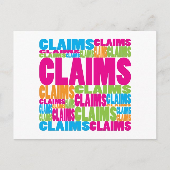 Cartão Postal Reclamações Coloridas (Frente)