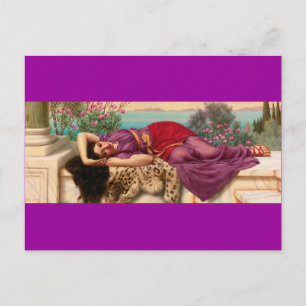Cartão Postal Reclinando a Senhora Grega - Godward