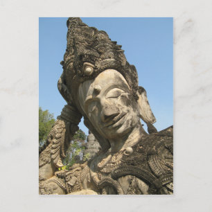 Cartão Postal Reclinando Buda... Nong Khai, Isan, Tailândia