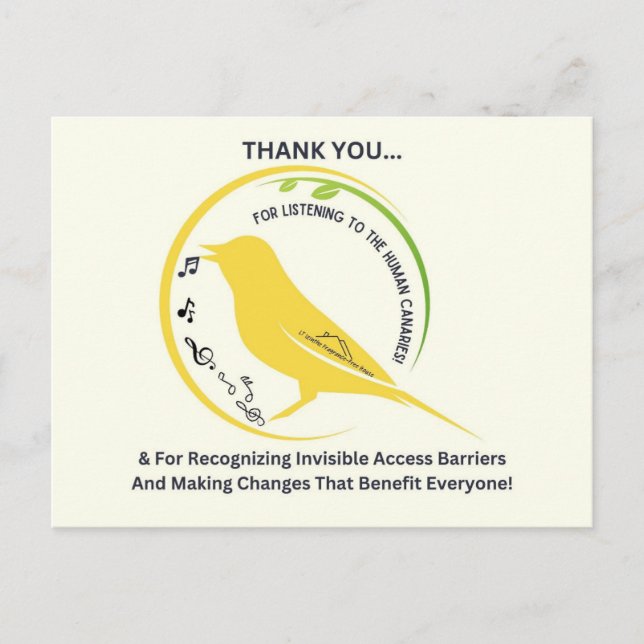 Cartão Postal Recognizing Invisible Access Barriers (Frente)