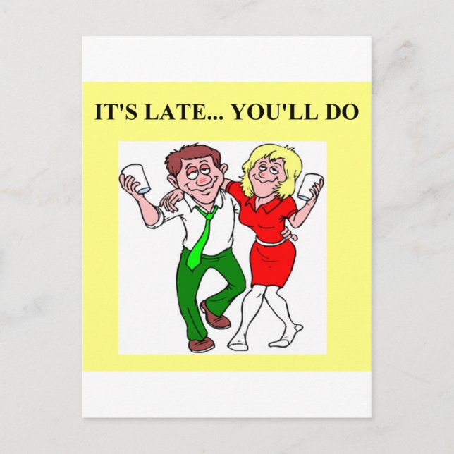 Cartão Postal recolha de bebados (Frente)