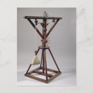 Cartão Postal Reconstrução da design da Vinci