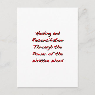 Cartão Postal Recuperação e Reconciliação