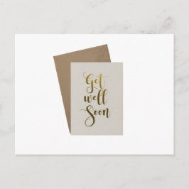 Cartão Postal recupere-se logo