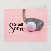 Recupere-se logo para mulher golfista tema rosa