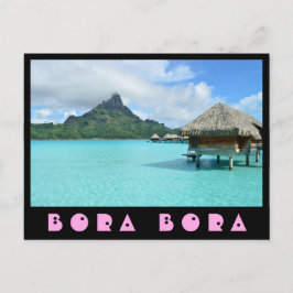 Cartão Postal Recurso de Overwater na lagoa de Bora Bora de