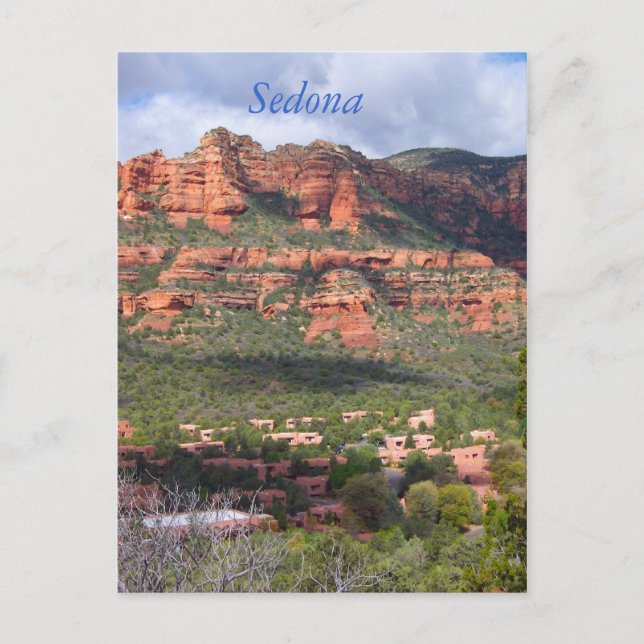 Cartão Postal Recurso do encantamento em Sedona, EUA do sudoeste (Frente)