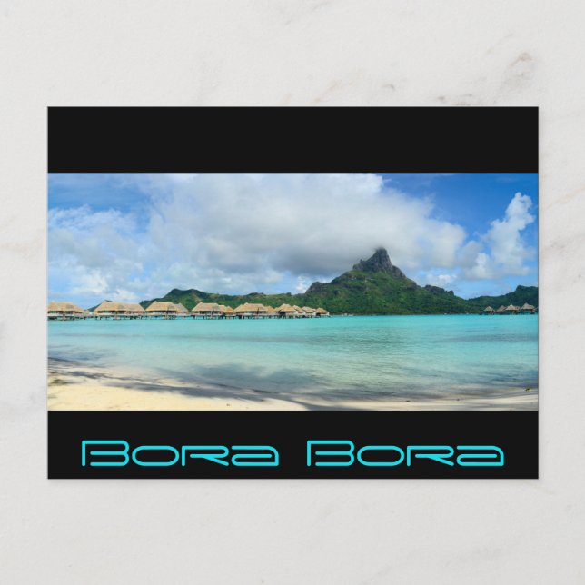 Cartão Postal Recurso sobre Bora Bora Bora Black panorama (Frente)
