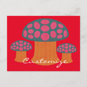 Cartão Postal Red Amanita Mushroom Thunder_Cove