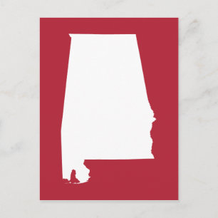 Cartão Postal Red and White Alabama