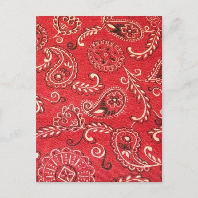 Cartão Postal Red Bandana (Frente)