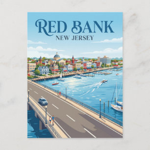 Cartão Postal Red Bank Nova Jérsei