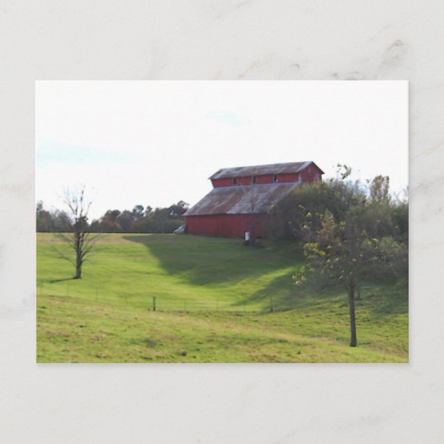 Cartão Postal Red Barn (Frente)