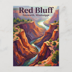 Cartão Postal Red Bluff Mississippi