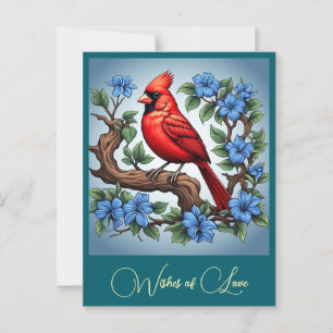 CARTÃO POSTAL "RED CARDINY"