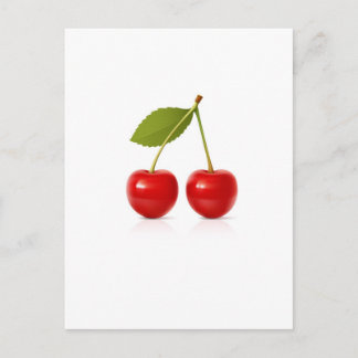 Cartão Postal Red Cherries