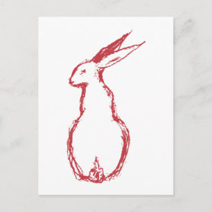 Cartão Postal Red Hare