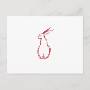 Cartão Postal Red Hare