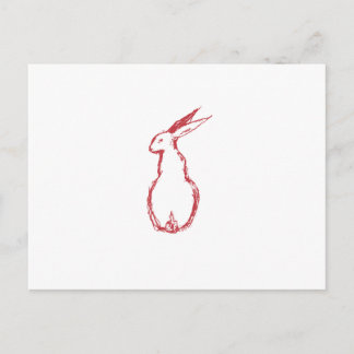 Cartão Postal Red Hare