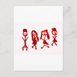Cartão Postal Red Kaylee My Family 2013 Art1a Hoboken O MUSEU