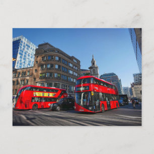 Cartão Postal Red London Bus