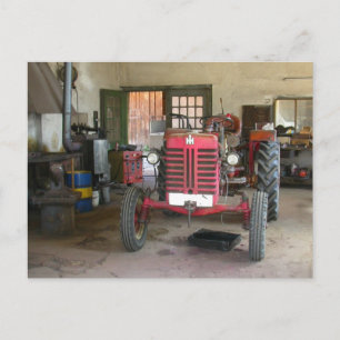 Cartão Postal Red McGormick Trator