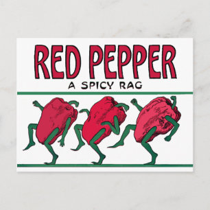 Cartão Postal Red Pepper Rag