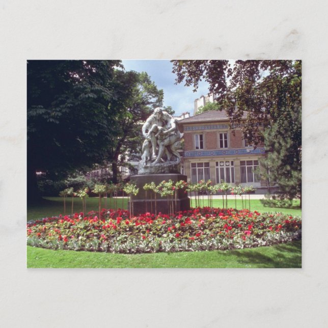 Cartão Postal Red ?pernay, Região de Champagne, Flores França (Frente)