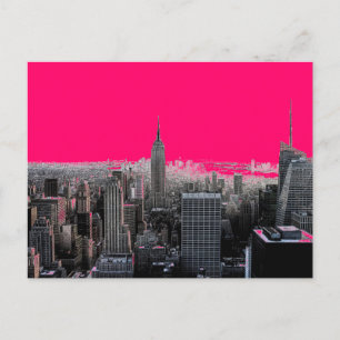Cartão Postal Red Pop Art Nova Iorque