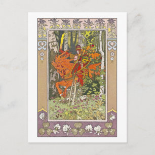Cartão Postal Red Rider de Ivan Bilibin