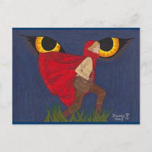 Cartão Postal "Red Riding Hood", por Daedelys