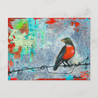Cartão Postal Red Robin