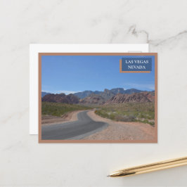 Cartão Postal Red Rock Canyon Nature Las Vegas Deserto De Nevada