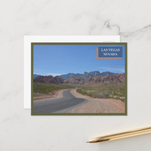Cartão Postal Red Rock Canyon Nature Las Vegas Deserto De Nevada
