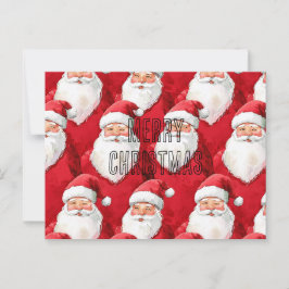 Cartão Postal Red Santa Claus Natal