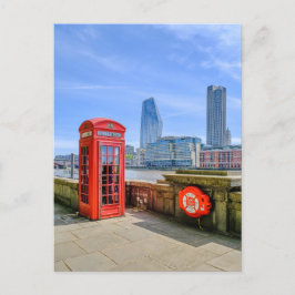 Cartão Postal Red Telephone box Westminster, London UK Postcard