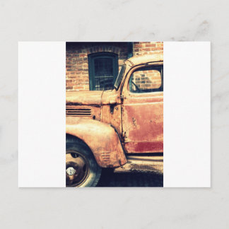 Cartão Postal Red Truck Wreck