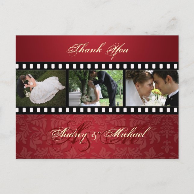 Cartão Postal Red Velvet/Fotografias Esmagadas Obrigado postais (Frente)