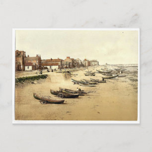 Cartão Postal Redcar, a esplanada, Yorkshire, Inglaterra Rara Ph