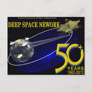 Cartão Postal REDE DE ESPAÇO PROFUNDO 50º Aniversário
