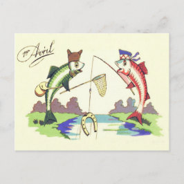 Cartão Postal Rede de Ferradura de Pesca de Peixes