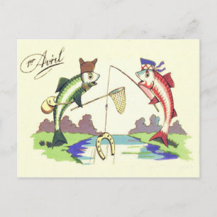 Cartão Postal Rede de Ferradura de Pesca de Peixes