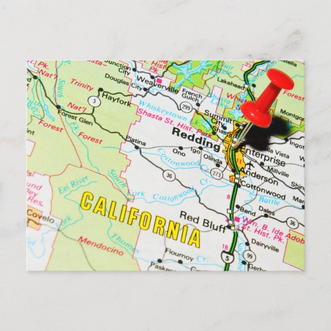 Cartão Postal Redim, Califórnia (Frente)