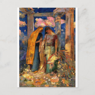 Cartão Postal Redon - Conversação Mística