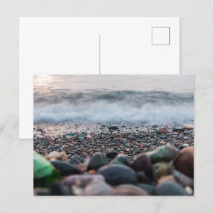 Cartão Postal Redução das ondas do mar