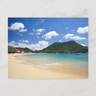 Cartão Postal Reduit Beach, Rodney Bay, Ruas.