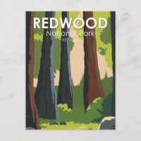 Redwood National Park Minimale Vintage