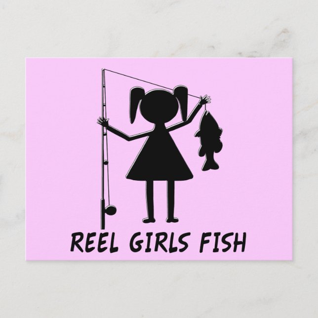 CARTÃO POSTAL REEL GIRLS FISH (Frente)